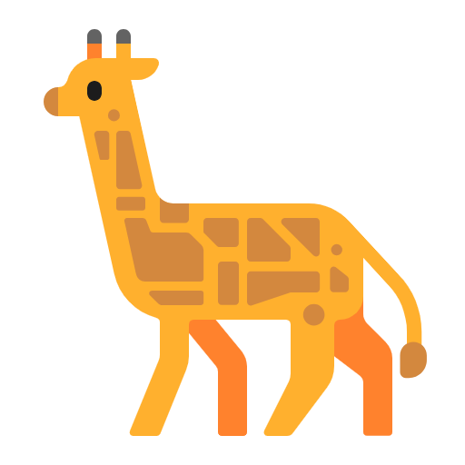 emoji of a giraffe